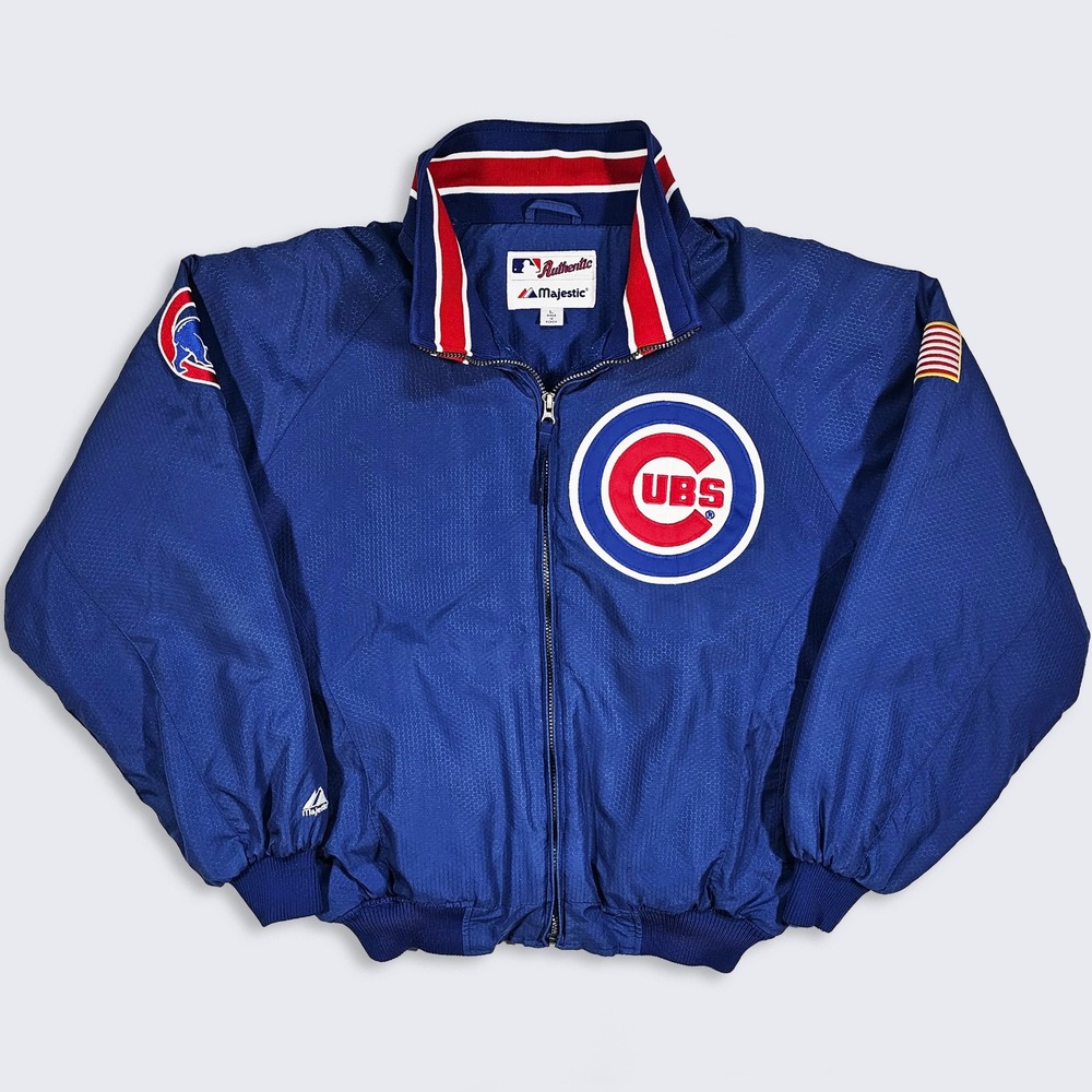Chicago Cubs Vintage Majestic Dug Out Coach Jacket